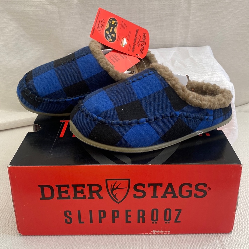 Kids size 12 deer stags slipperooz